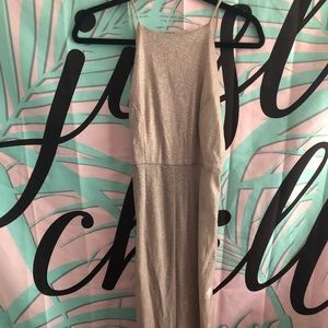 Forever 21 Long Pink Halter Gown